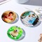 LET’S Resin 21-Cavities Keychain Resin Molds with Hole, 4 Sizes 2.95'' 2.76'' 2.36'' 1.97'' Flat Circle Round Silicone Molds for Resin, Epoxy Resin Molds for DIY Christmas Ornaments,Wedding Favo